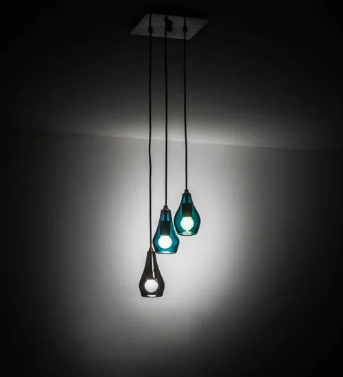 14"W Anjou 3 LT Cascading Pendant
