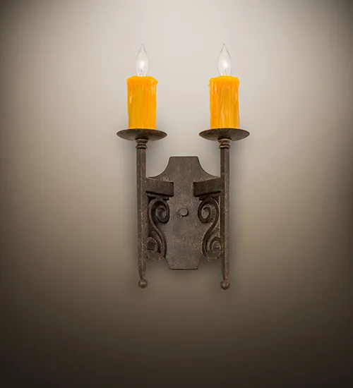 9"W Toscano 2 LT Wall Sconce