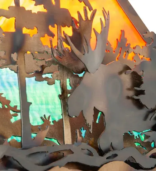 The Moose Through the Trees by Meyda Lighting - Image 9