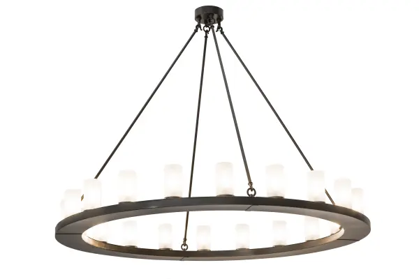 Blending an elegant style with a classic distinguished look; Loxley is custom crafted with 20 Clear Frosted Glass luminaires perched on a smooth; circular frame; which is featured; in a Timeless Bronze finish.The chandelier is ideal for illuminating lobbies; conference rooms; entryways and other large residential and commercial spaces.The fixture is handcrafted by our artisans in the USA; in our manufacturing facility in Yorkville; New York. Custom colors; styles and sizes are available; as well as dimmable energy efficient lamping options such as LED.The fixture is UL and cUL listed for damp and dry locations.