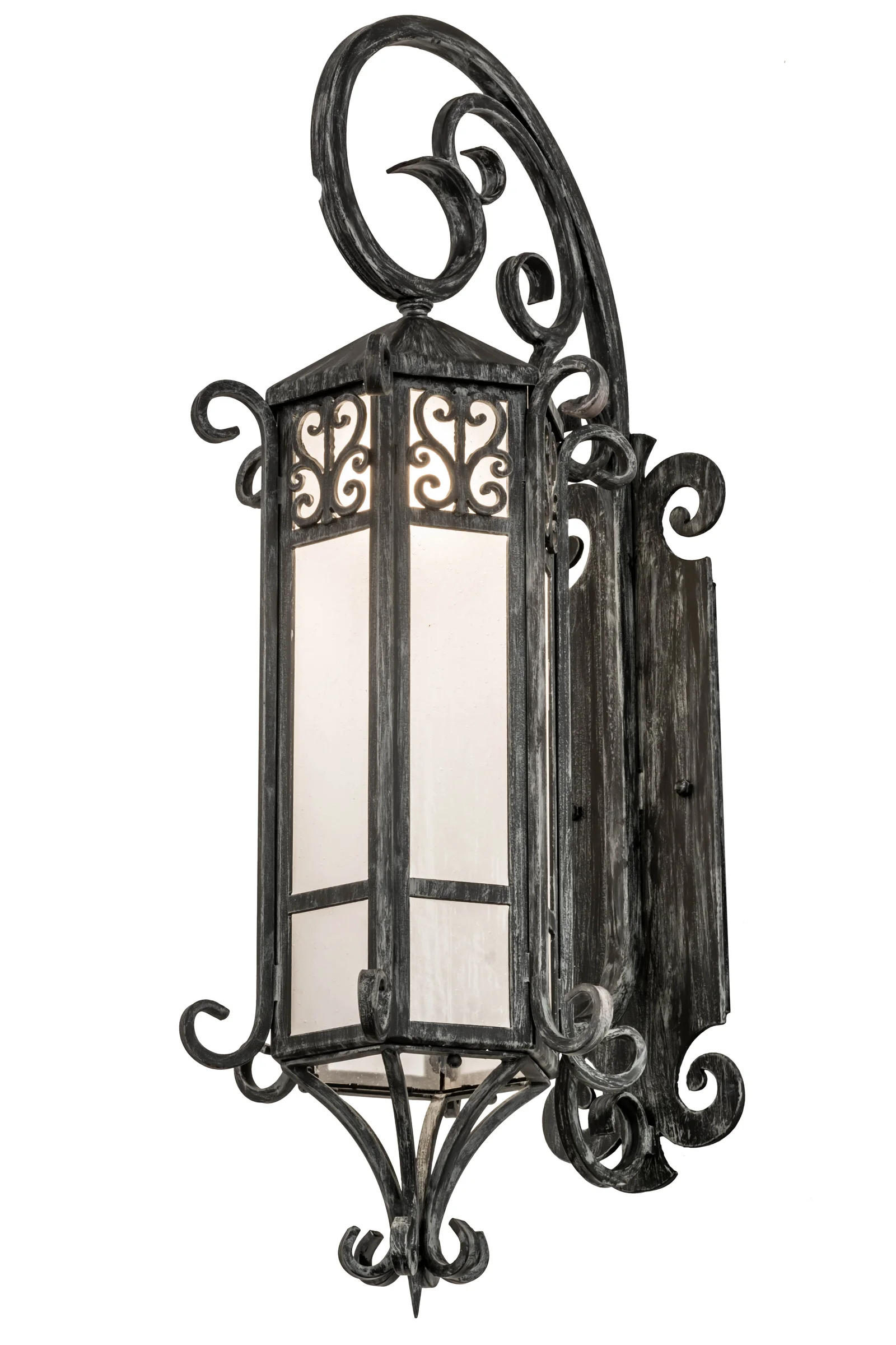 Caprice One Light Wall Sconce in Antique Iron Gate