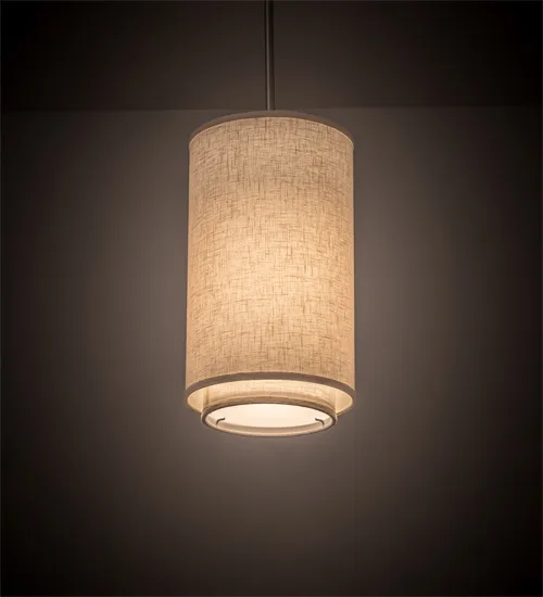 9"W Cilindro Textrene Pendant