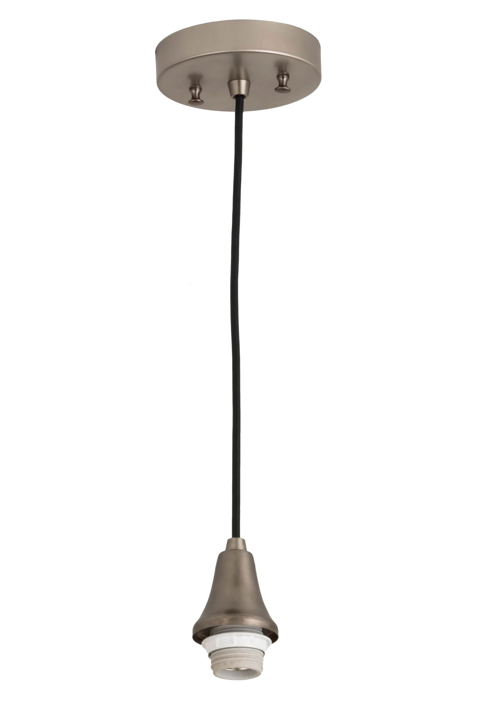Pendant Hardware One Light Pendant Hardware in Nickel