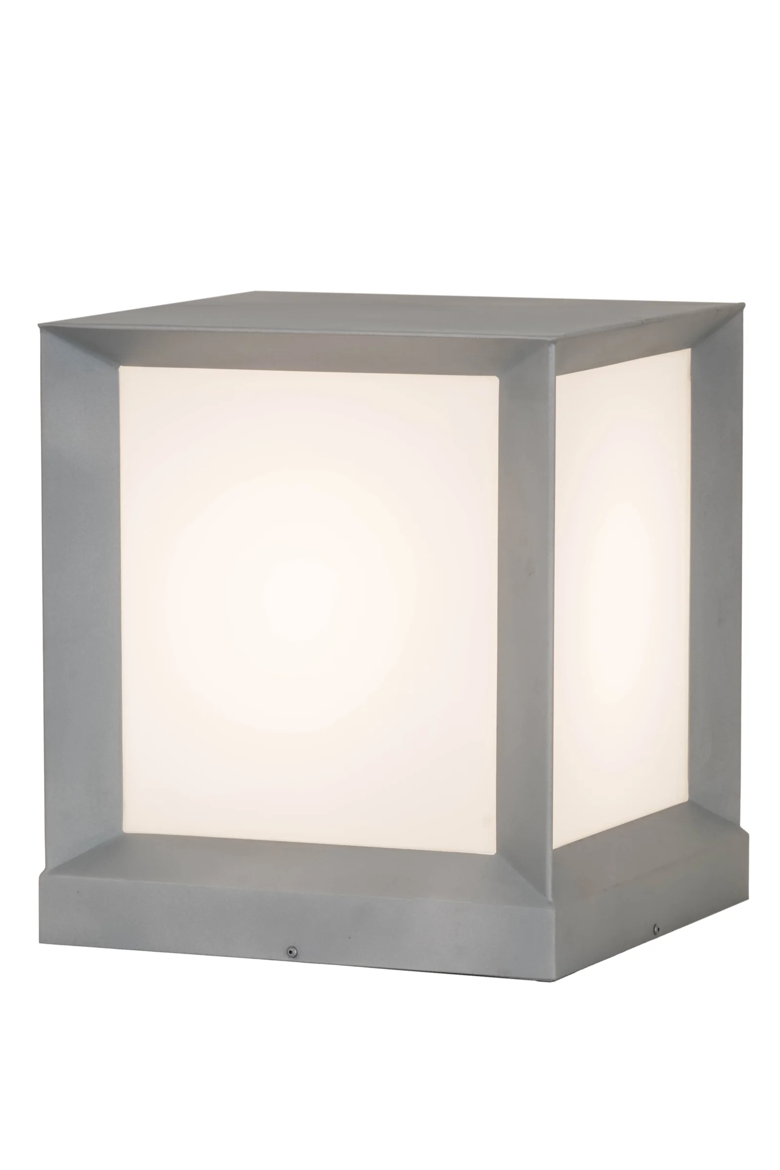 Cubism One Light Pier Mount in Weatherable Silver