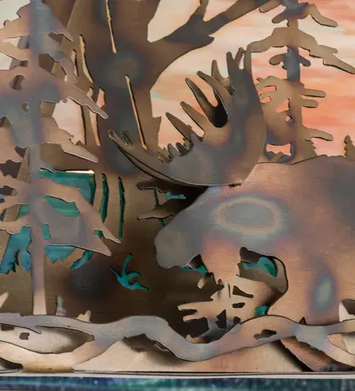 The Moose Through the Trees by Meyda Lighting - Image 8