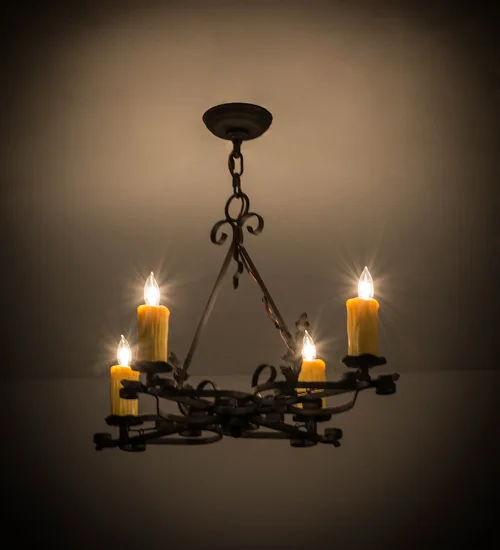 28" Long Elianna 4 LT Oblong Chandelier