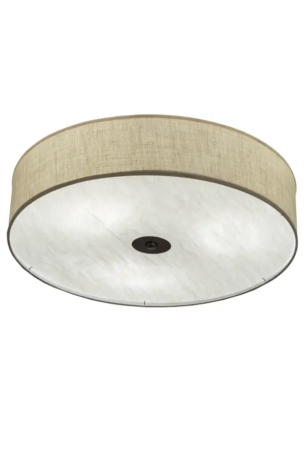 Designed with a round profile and a clean architectural look, this appealing and versatile ceiling fixture defines a sophisticated aesthetic. This Off White Textrene Shade is designed with a Statuario Idalight bottom diffuser and complemented with hardware featured in a Charcoal Grey powder coated finish. Handcrafted in our 180,000 square foot manufacturing facility in Upstate New York, this transitional styled pendant is available in a wide range of custom choices including various designs, colors, sizes and dimmable energy efficient lamping options such as LED. The 24 inch wide fixture is UL and cUL listed for damp and dry locations however we do not recommend installing it in spaces that experience Collection: Cilindro Finish: Nickel Glass: White Burlap Width: 36.00" Height: 9.00" Length: 36.00" Weight: 13.00 lb Number of Bulbs: 3 Maximum Wattage: 12.00 W Bulb Type: A19 Bulb Base: E26 Light Source: LED Material: Steel Country of Origin: USA Safety Listing: Dry Safety Rating: Dry LED