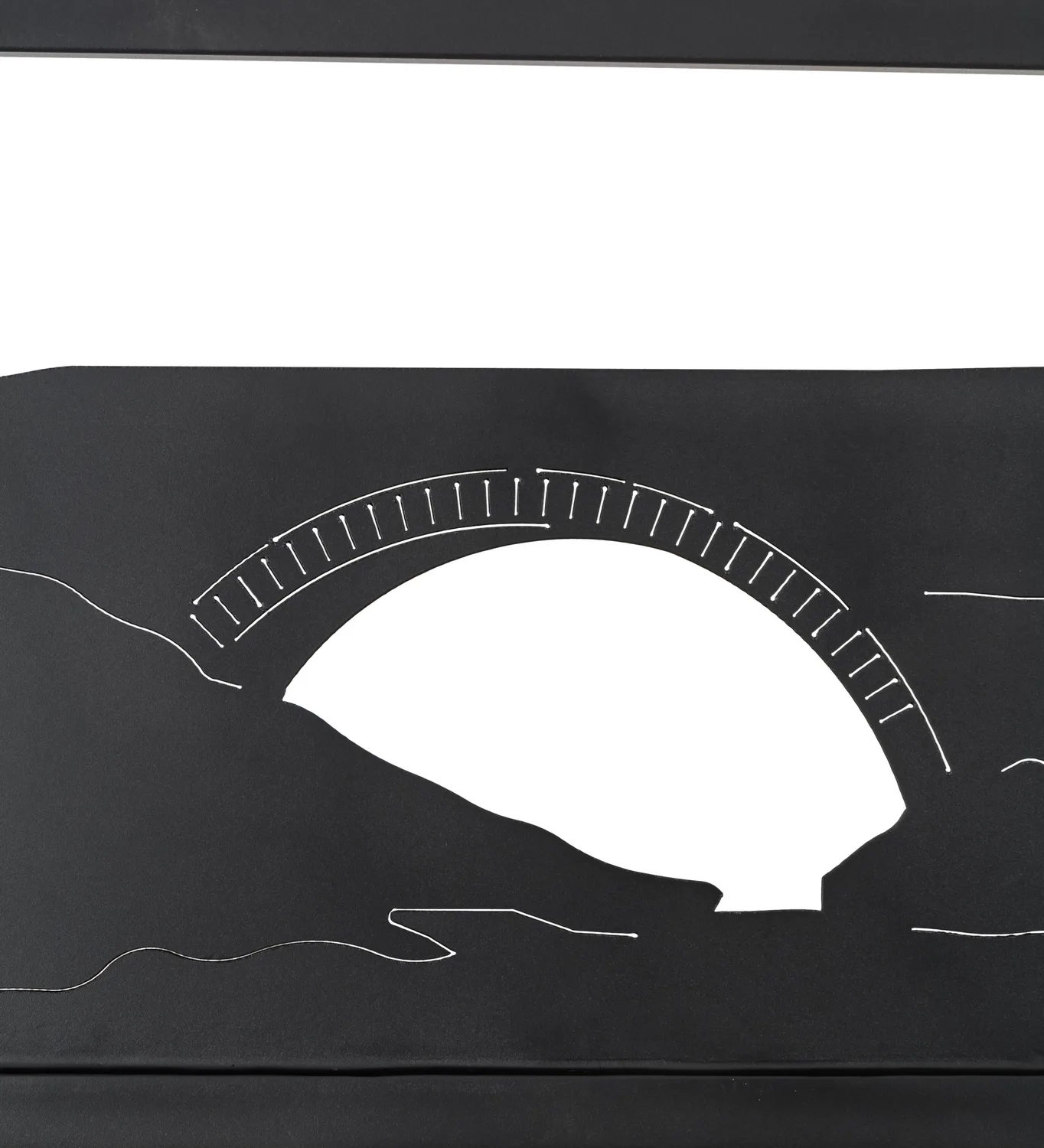 Neversink Arched Bridge Decor in Prime & Phosphate For Outdoor