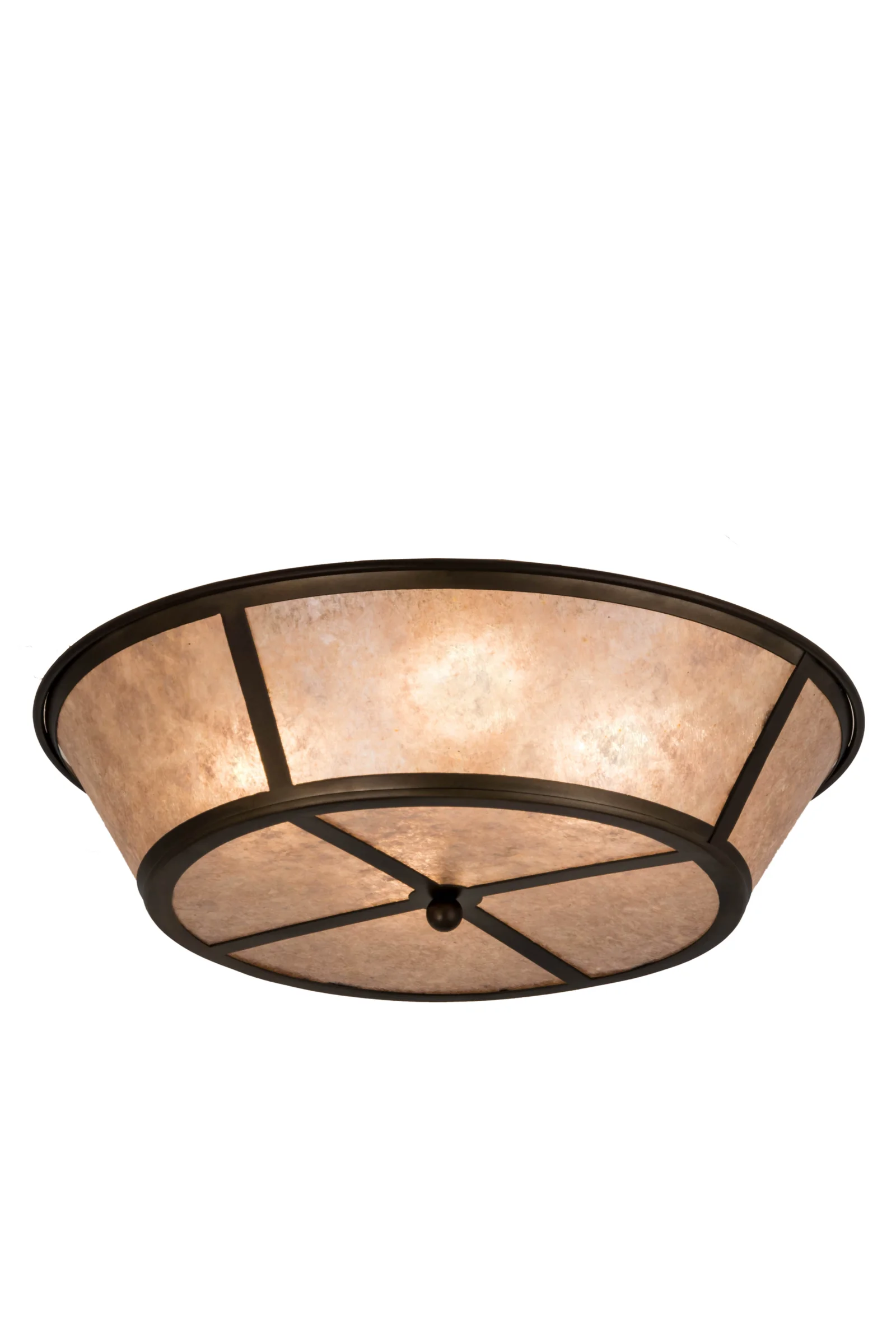 Craftsman Four Light Flushmount in Antique Copper