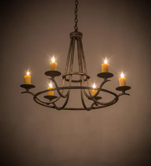 36"W Octavia 6 LT Chandelier