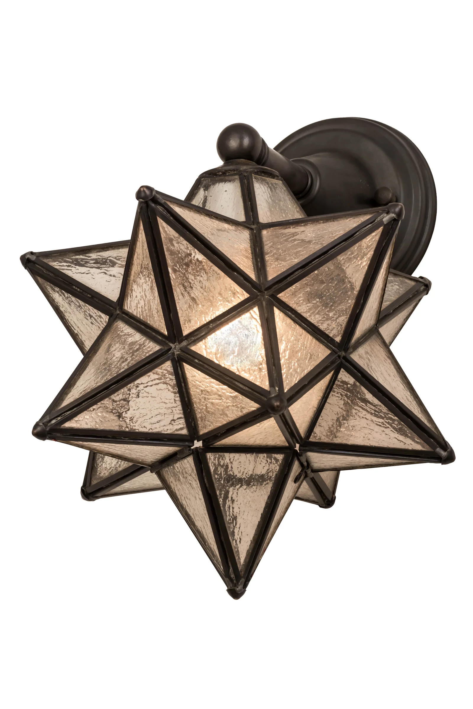 10"W Moravian Star Wall Sconce
