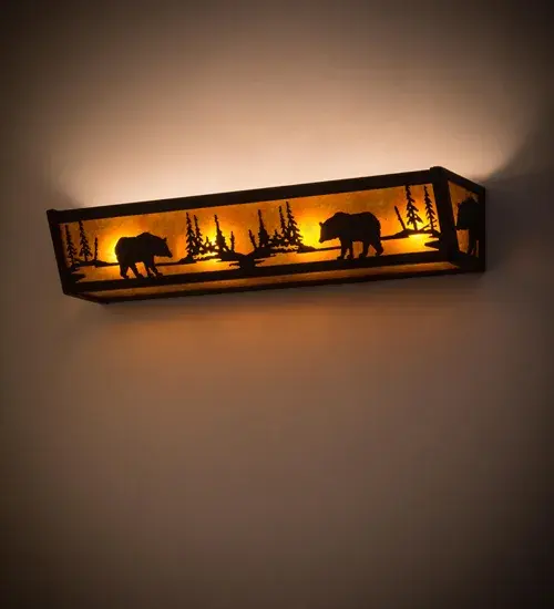 The Bear at Lake by Meyda Lighting - Image 1