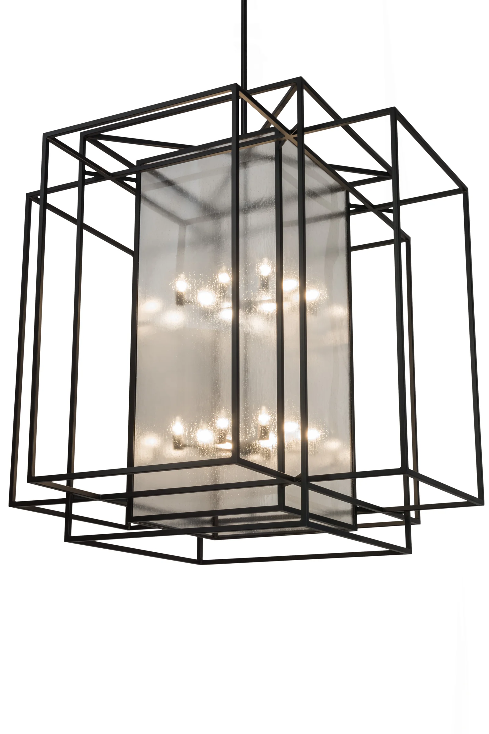 Kitzi Box 16 Light Pendant in Textured Black
