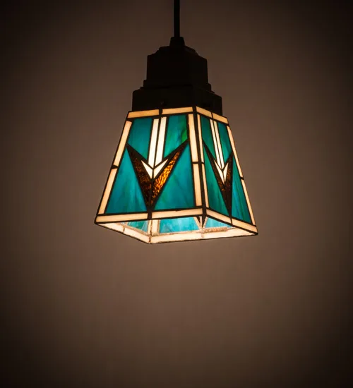 5"Sq Valencia Mission Mini Pendant
