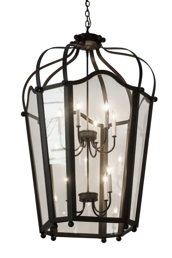 Utilizing a blend of timeless craftsmanship and classic design, the ever-popular Citadel brings home unsurpassed quality and shapely appeal. Evoking a dramatic effect, ambient light is evoked through Crystal Idalight which reveals two faux 5-light candelabras featured within this pendant. Citadel is enhanced with gracefully designed hardware and frame featured in an Oil Rubbed Bronze finish. Custom crafted in our 180,000 square foot manufacturing facility in Yorkville, New York. Custom colors, styles and sizes are available, as well as dimmable energy efficient lamping options such as LED. UL and cUL listed for damp and dry locations. Collection: Citadel Finish: Oil Rubbed Bronze Glass: Crystal Idalight Width: 33.00" Height: 57.00" Length: 33.00" Weight: 92.50 lb Extension from Wall: 12.25" Number of Bulbs: 10 Maximum Wattage: 60.00 W Bulb Type: B10 Bulb Base: E12 Material: Steel Country of Origin: USA Safety Listing: Damp Safety Rating: Damp