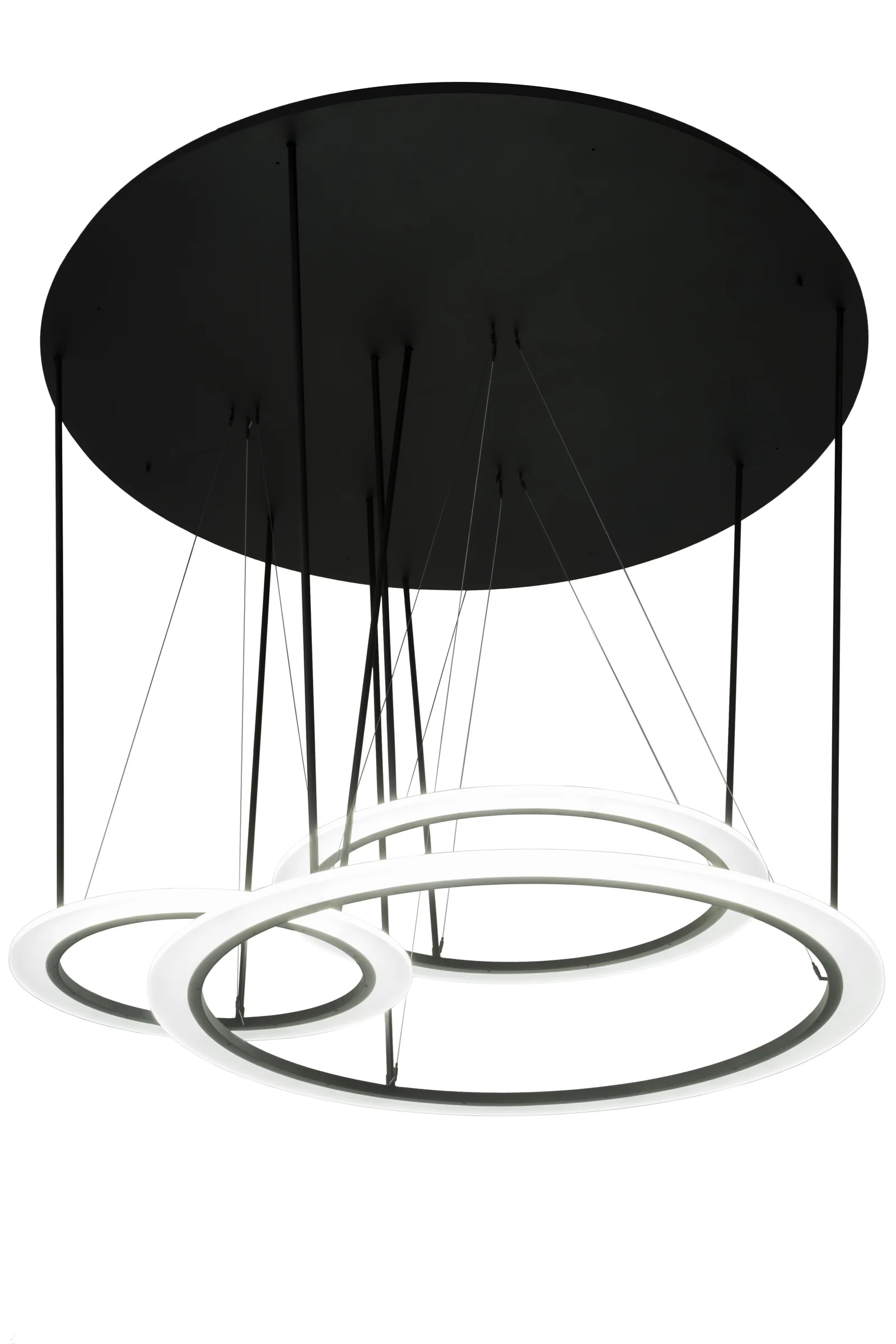 84" Wide Anillo Pairando 3 Ring Cascading Pendant