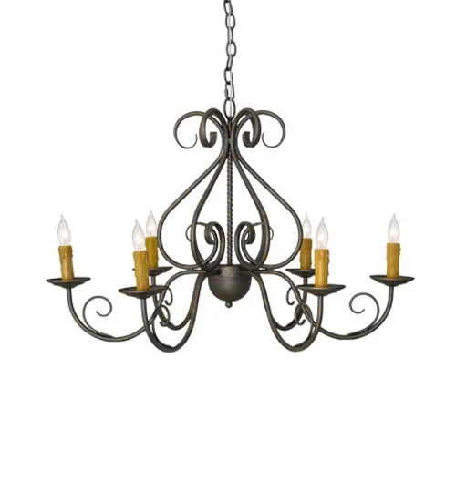 36" Wide Jenna 6 Light Chandelier