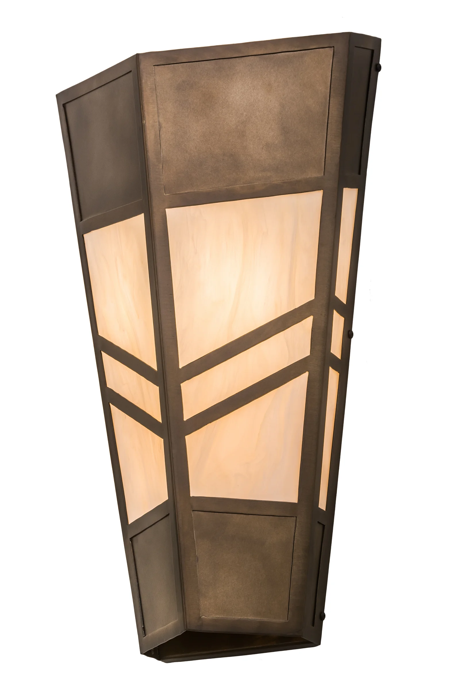 Santa Fe Three Light Wall Sconce in Antique Copper
