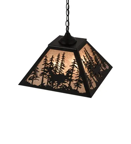 The Deer through the Trees by Meyda Lighting - Image 4