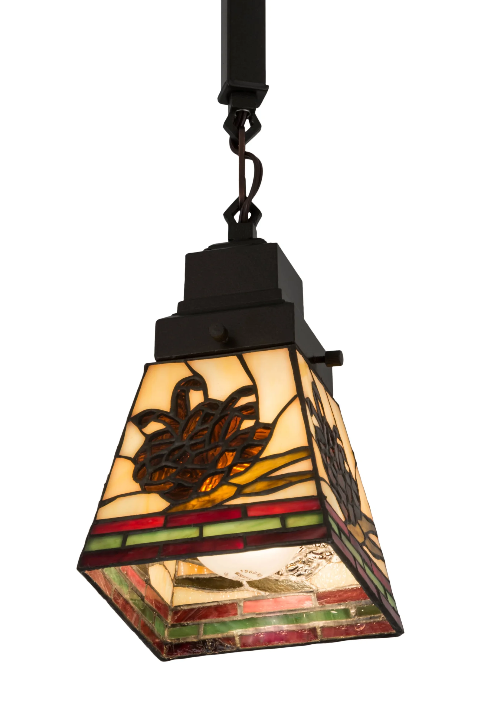 Pinecone One Light Mini Pendant in Mahogany Bronze