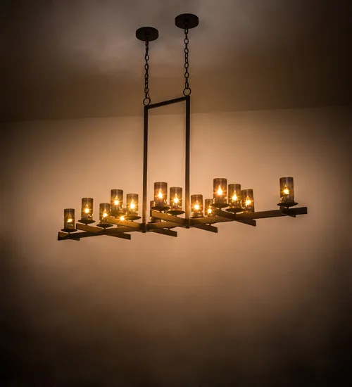 72" Long Dante 16 LT Oblong Chandelier