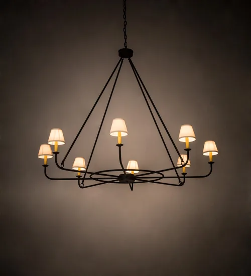 60"W Brach Ring 8 LT Chandelier