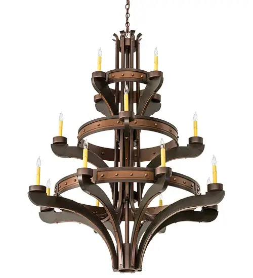 48"W Castilla 16 LT Three Tier Chandelier - Image 3