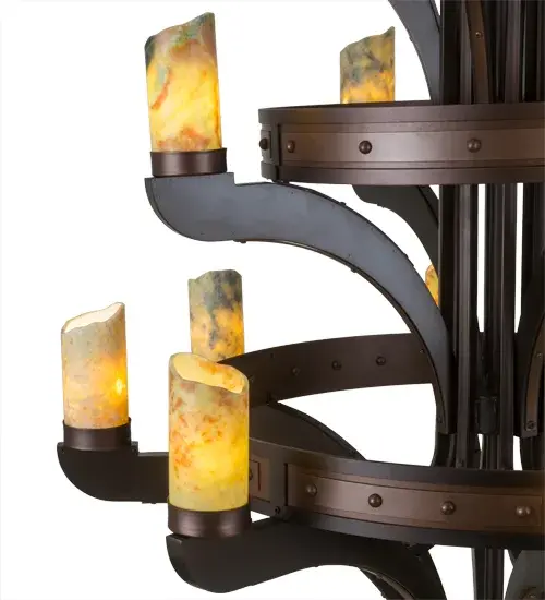 48" Wide Castilla Jadestone 16 Light Three Tier Chandelier - Image 8