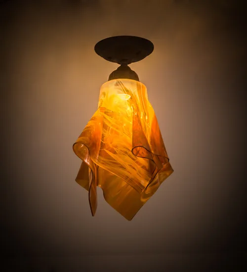 12" Wide Taste of Honey Flush Mount
