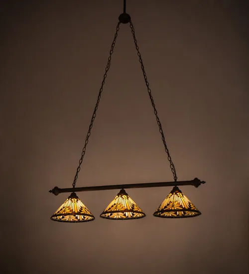 47" Long Nuevo Mission 3 Light Island Pendant