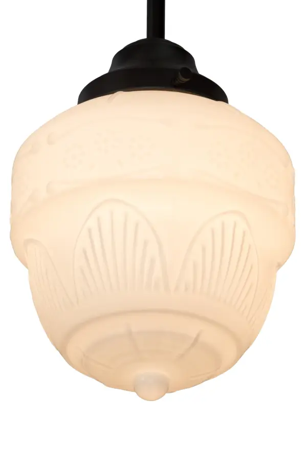Schoolhouse Glass reflects an authentic classic design. A perfectly formed shade of White Etched Opal Schoolhouse Glass is handcrafted with rich artisanship and style. Initially used in private residences; schools; galleries; and libraries; this Schoolhouse Rochelle fixture is complemented with a Craftsman Brown finish to illuminate many interiors today and inspired by schoolhouses and historic homes from Old Bethpage on Long Island; New York; to Richmond and Wayne Counties in Indiana. Group the mini pendants over a bar; island; table; or counter to make a dramatic design statement. The Revival Schoolhouse Rochelle Mini Pendant is included in our American-designed; handcrafted Schoolhouse Lighting Collection. UL & cUL listed for dry and damp locations.