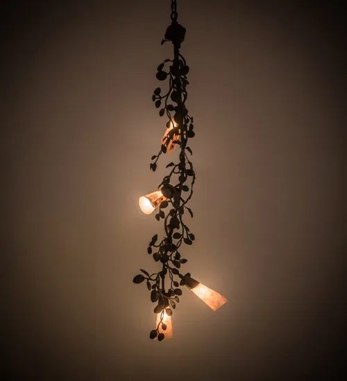 16" Wide Vinca Vine 4 Light Chandelier