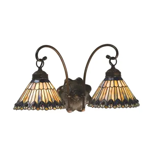 The Tiffany Jeweled Peacock by Meyda Lighting - Image 1