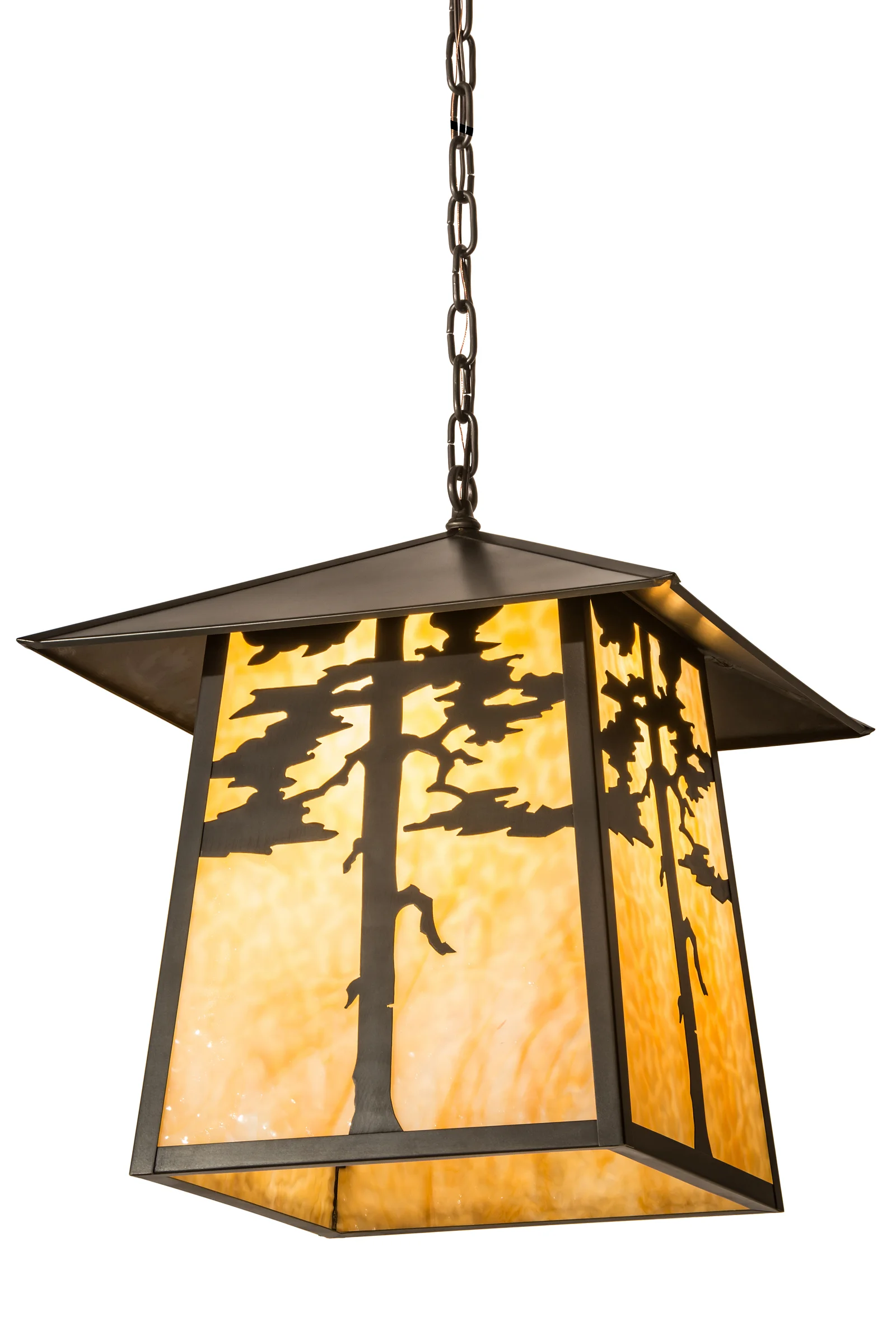 Stillwater Four Light Pendant in Craftsman Brown