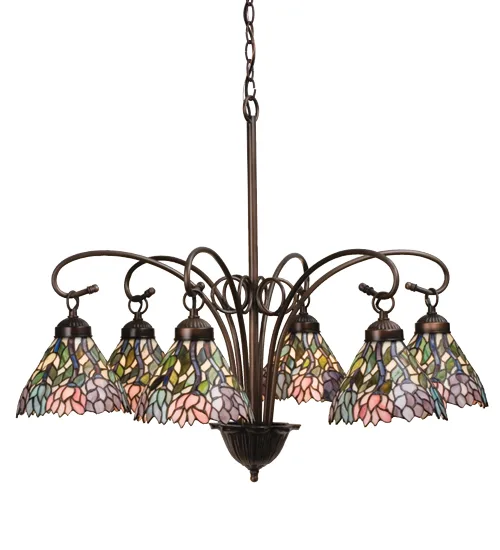 30"W Wisteria 6 LT Chandelier
