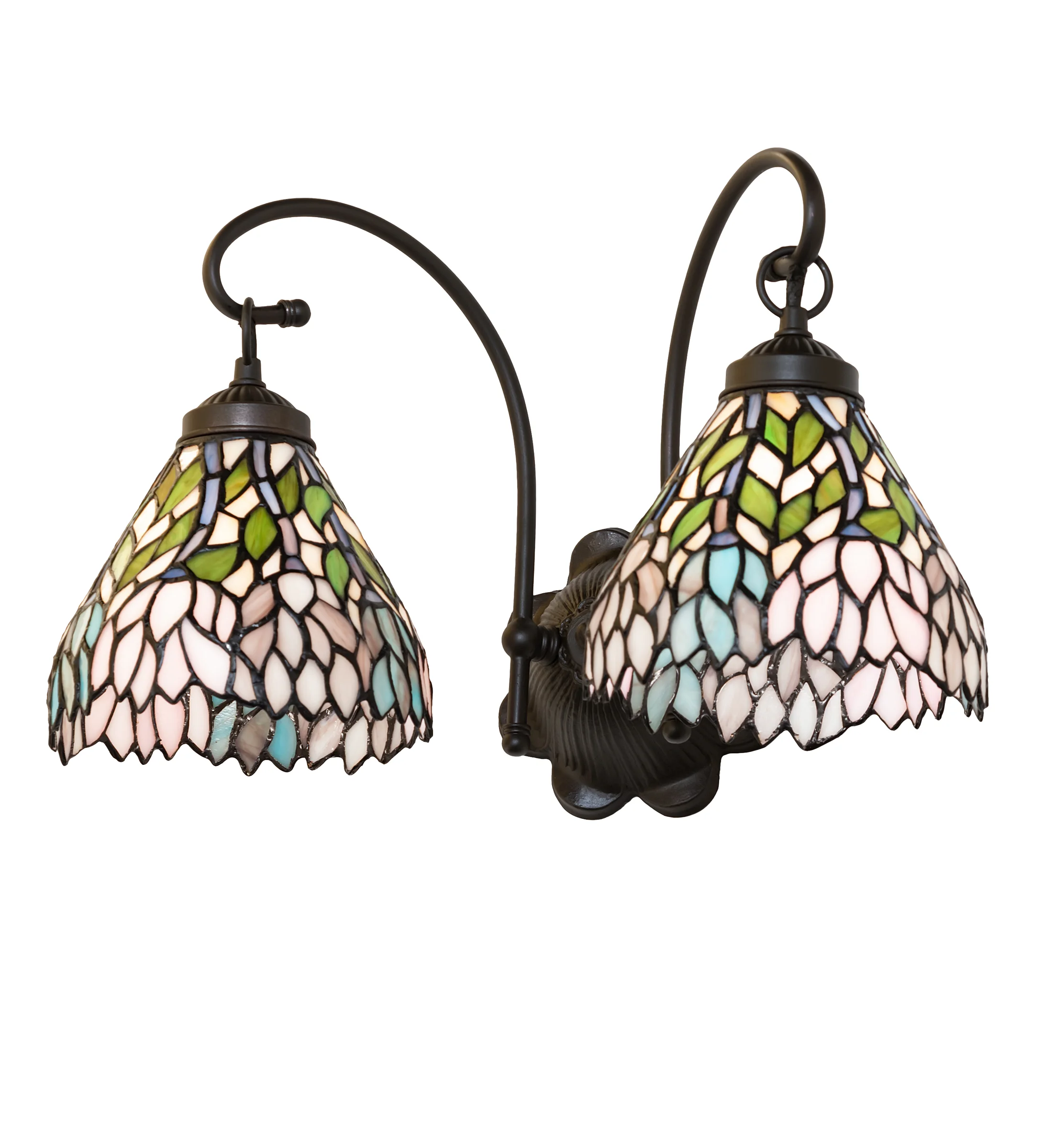 17"W Wisteria 2 LT Wall Sconce