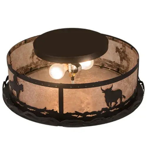 The Cowboy & Steer by Meyda Lighting - Image 4