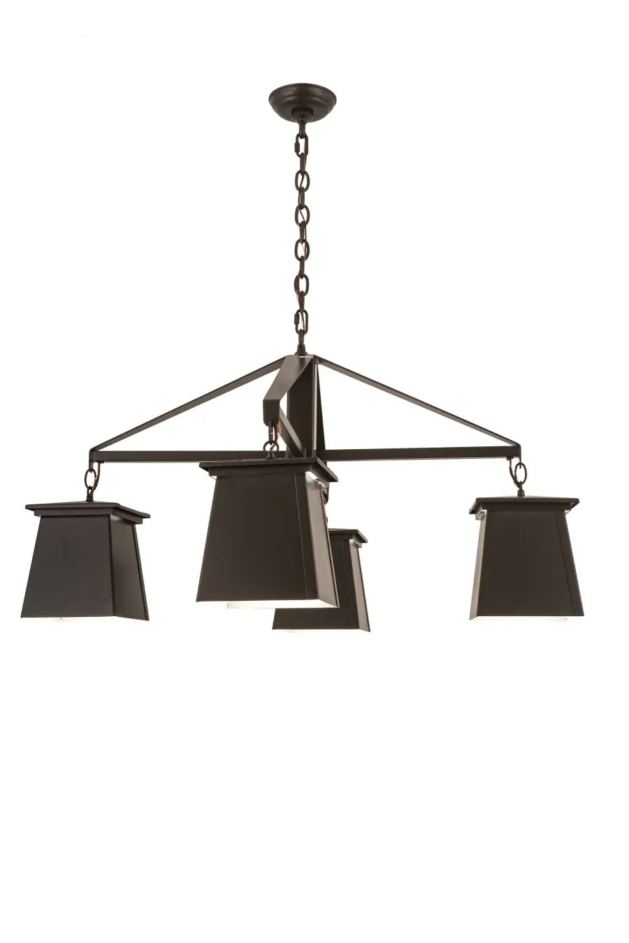 41"W Mission Midnight 4 LT Chandelier - Image 1