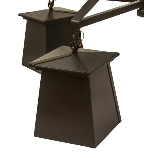 41"W Mission Midnight 4 LT Chandelier - Image 4