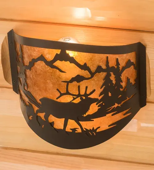 The Meyda Tiffany - Elk At Lake by Meyda Lighting - Image 4