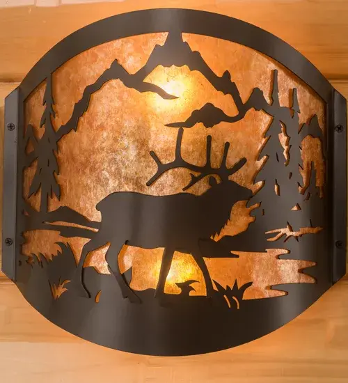 The Meyda Tiffany - Elk At Lake by Meyda Lighting - Image 5