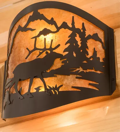 The Meyda Tiffany - Elk At Lake by Meyda Lighting - Image 6