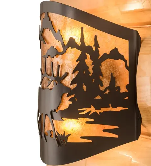 The Meyda Tiffany - Elk At Lake by Meyda Lighting - Image 7