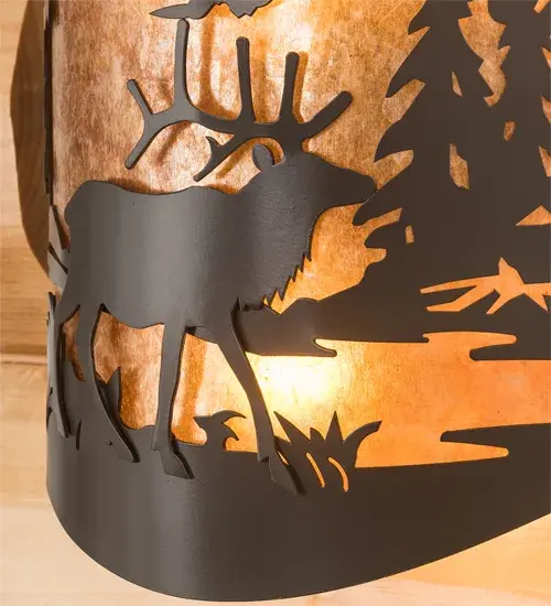 The Meyda Tiffany - Elk At Lake by Meyda Lighting - Image 9