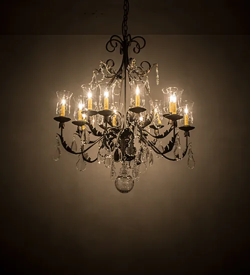 36"W French Elegance 12 LT Chandelier