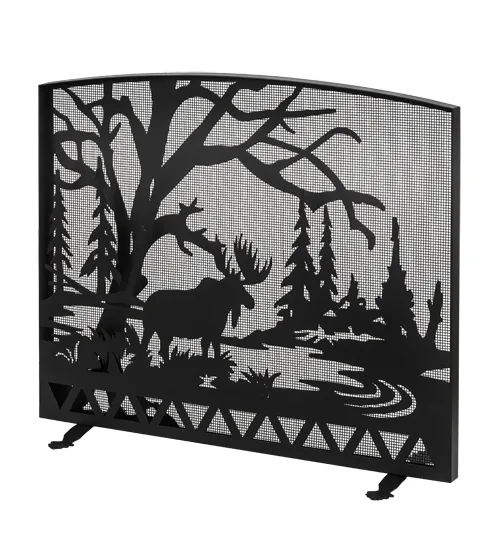 47" Wide X 39" High Moose Creek Arched Fireplace Screen