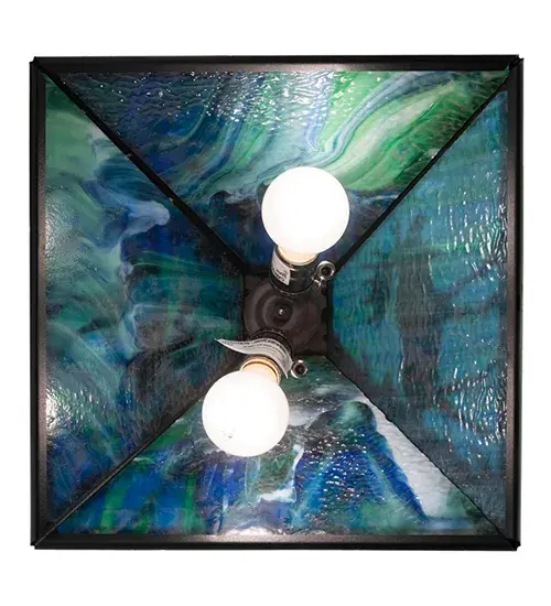 13" Square Lone Moose Pendant - Image 7