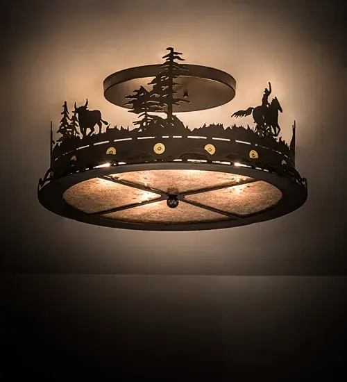 The Cowboy & Steer by Meyda Lighting - Image 1