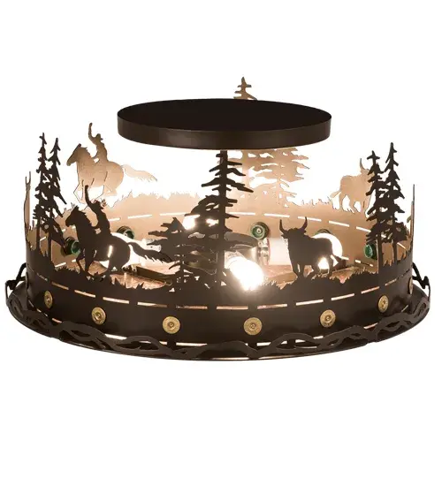 The Cowboy & Steer by Meyda Lighting - Image 4
