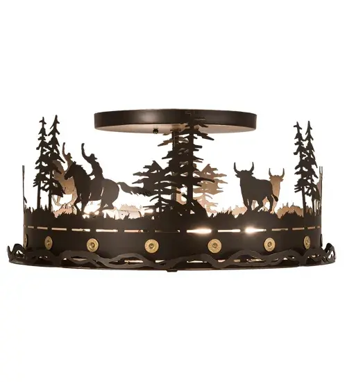 The Cowboy & Steer by Meyda Lighting - Image 5